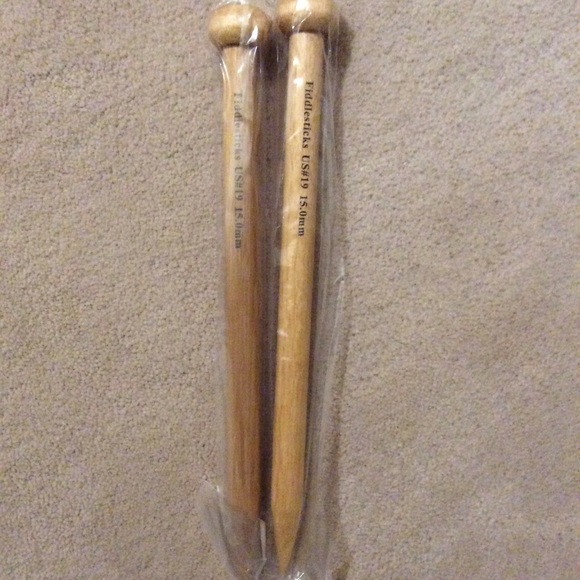 Fiddlesticks Japanese bamboo knitting needles new